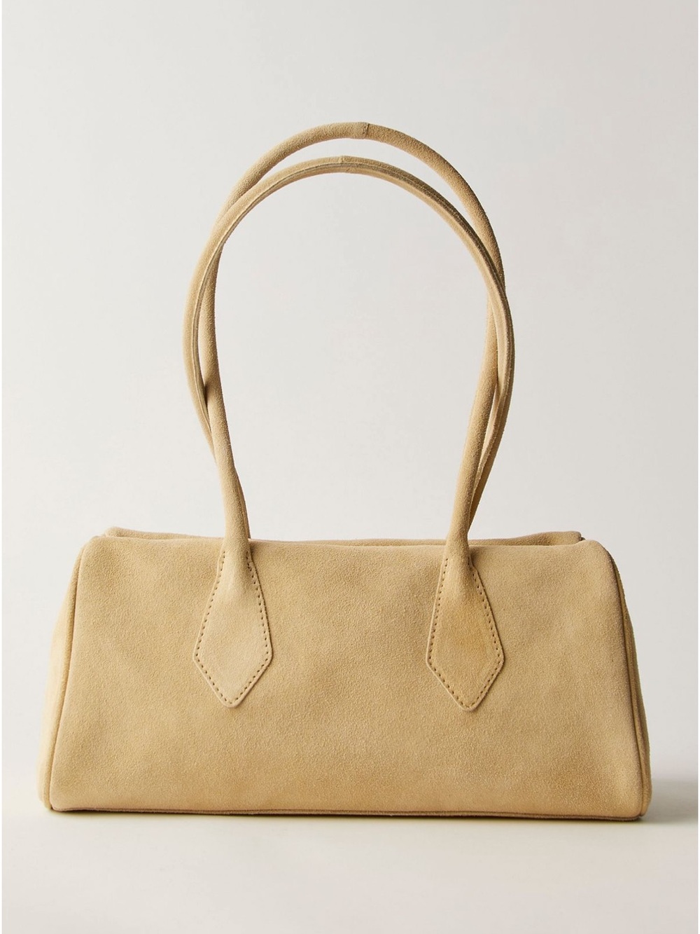 Free People Suede Barrel Bag in Apricot (pink) 🍌 Banana , and Chocolate 🍫 !! - Picture 3 of 9